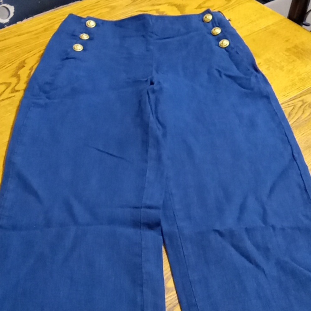 L'AGENCE Womens 25 Pants Navy Blue NEW Summer Spring DI HIGH RISE Work Casual
